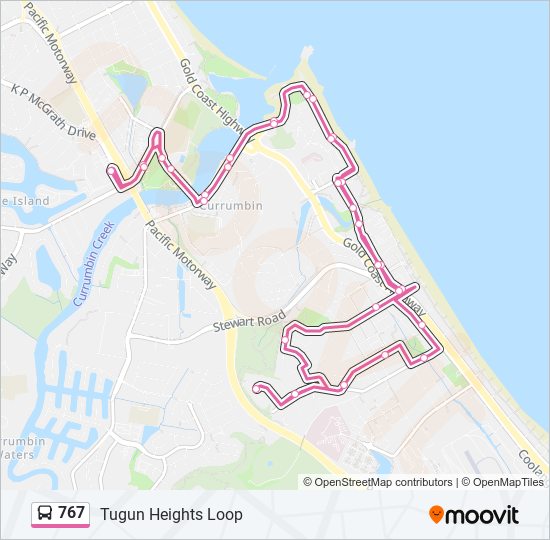 767 Route: Schedules, Stops & Maps - Tugun Heights Loop (Updated)