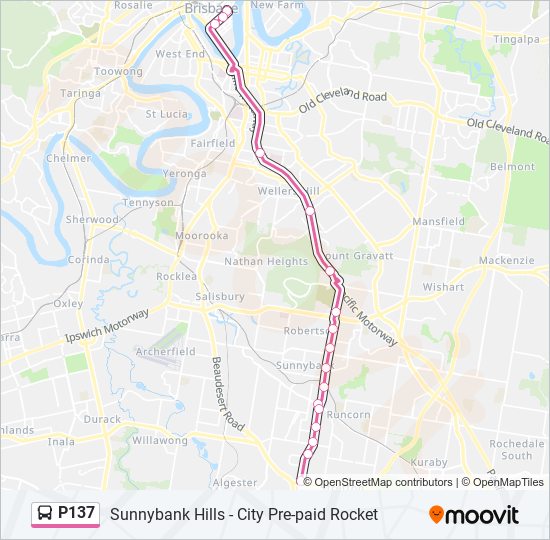 P137 bus Line Map