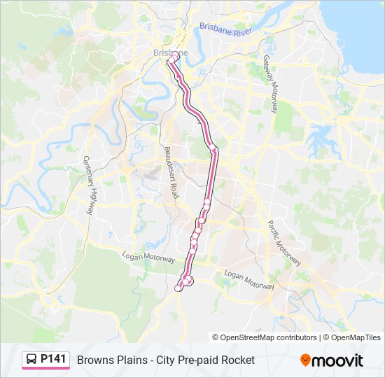 P141 bus Line Map