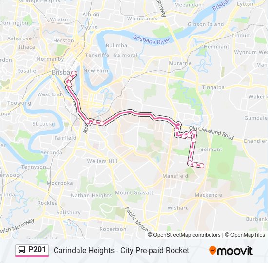 P201 bus Line Map