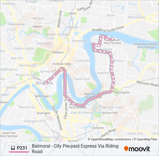 P231 bus Line Map