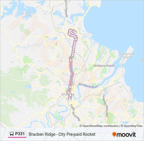 P331 bus Line Map