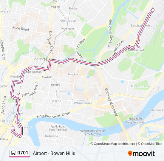 R701 bus Line Map