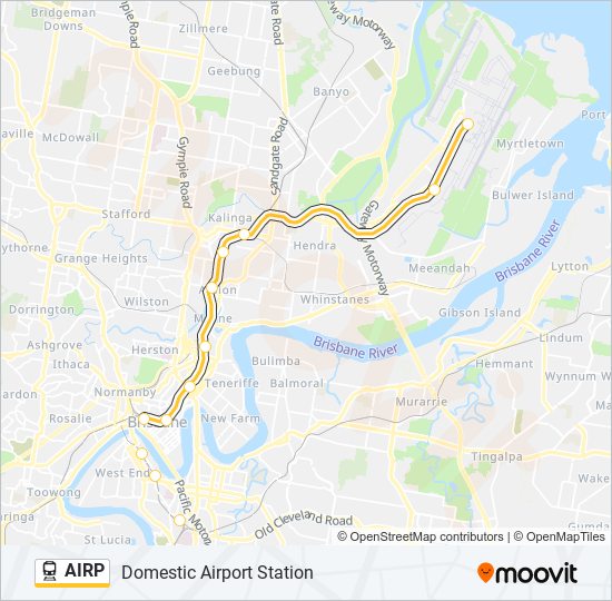 AIRP train Line Map