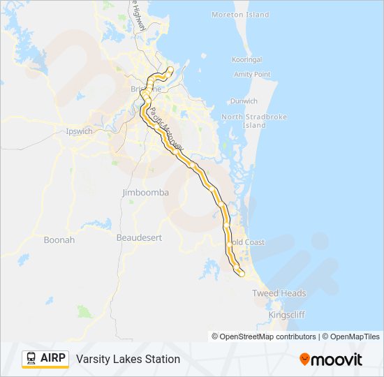 AIRP train Line Map