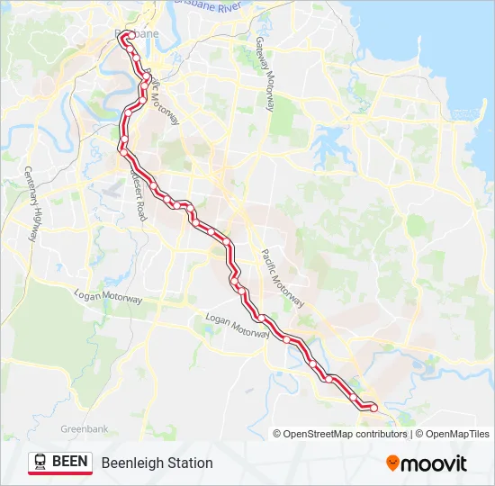 Mapa de BEEN de tren