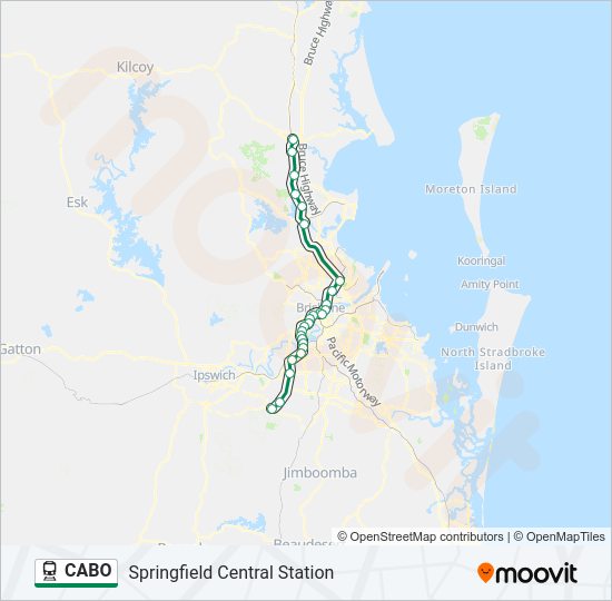 Mapa de CABO de tren