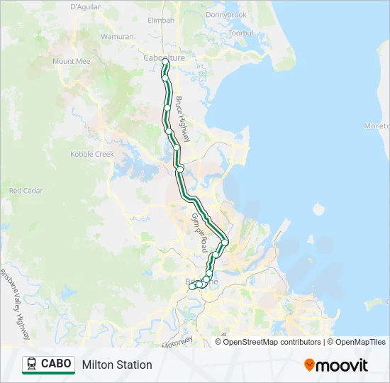 CABO Train Line Map