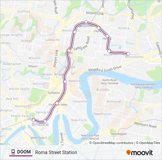 DOOM Train Line Map