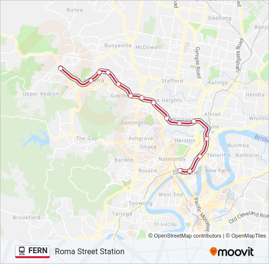 FERN Train Line Map