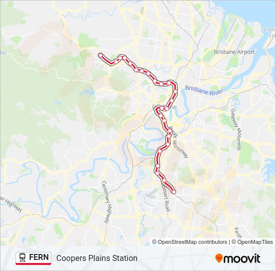 Coopers Crossing Australia Map Fern Route: Schedules, Stops & Maps - Coopers Plains Station (Updated)