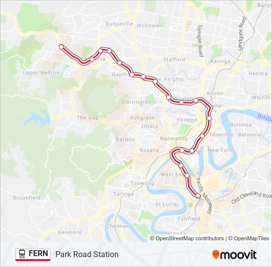 FERN train Line Map