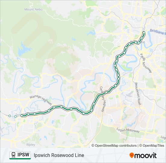 IPSW train Line Map