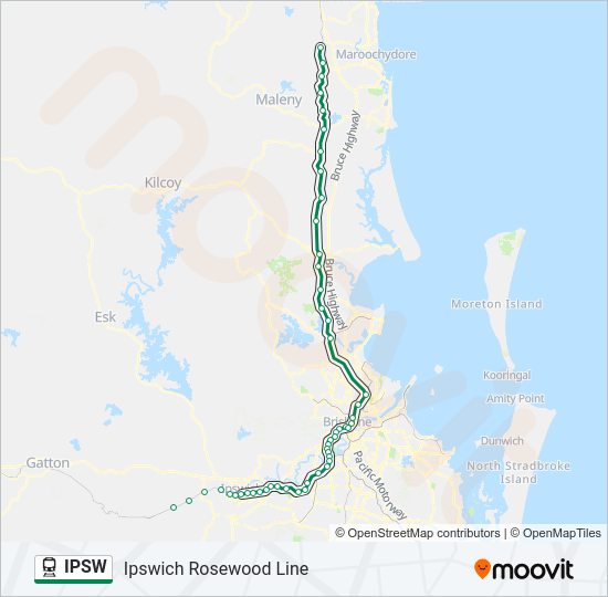 IPSW Train Line Map