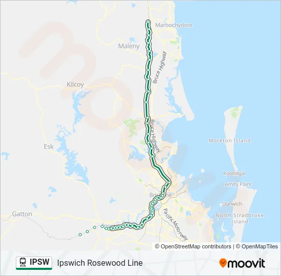 IPSW Train Line Map