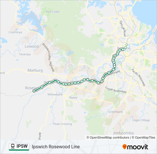 IPSW Train Line Map