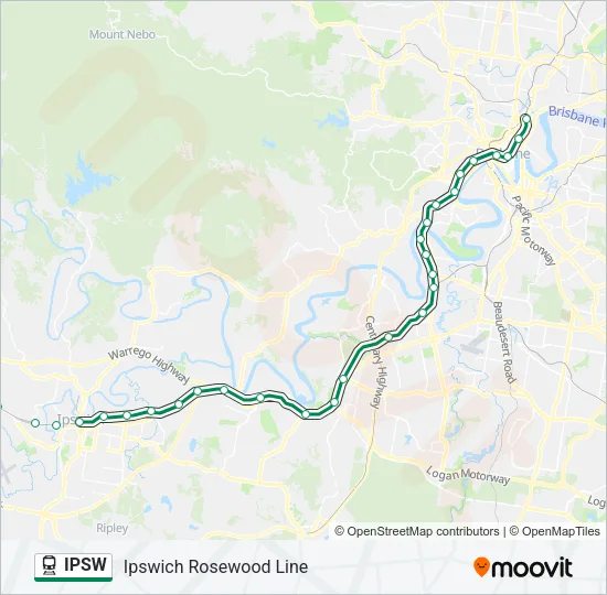 IPSW Train Line Map