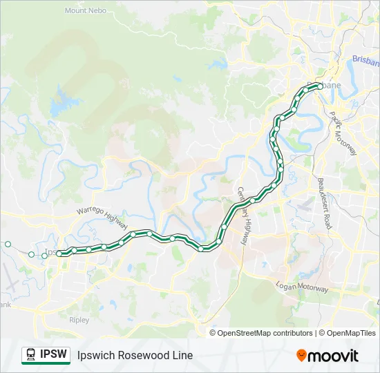 IPSW Train Line Map