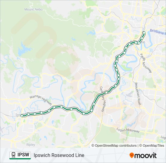 IPSW Train Line Map