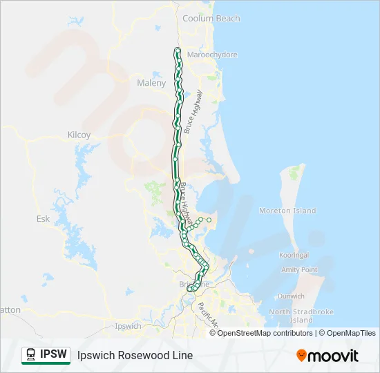 IPSW Train Line Map