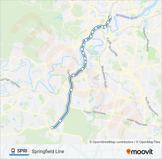 SPRI Train Line Map