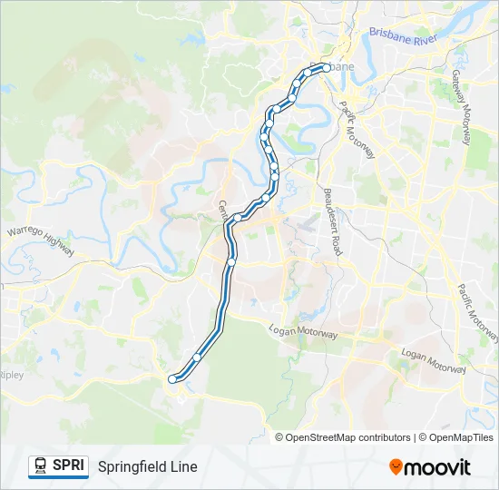 SPRI Train Line Map