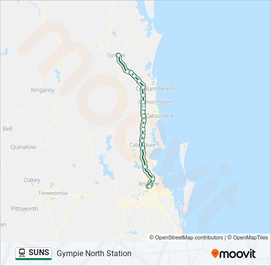 suns Route Schedules, Stops & Maps Gympie North Station (Updated)