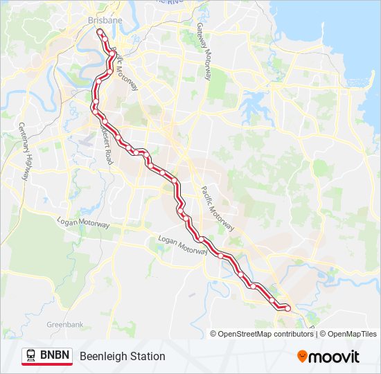 BNBN train Line Map