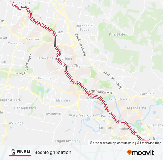 BNBN Train Line Map