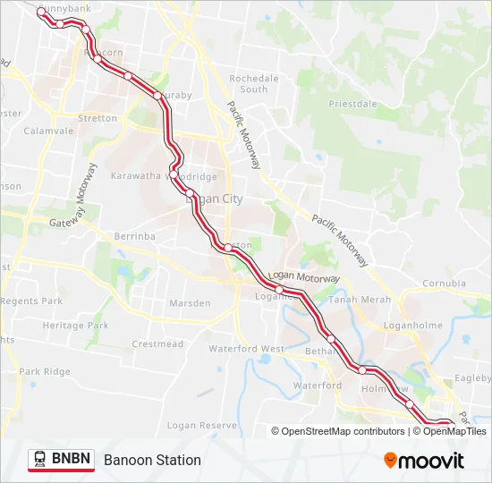 BNBN Train Line Map