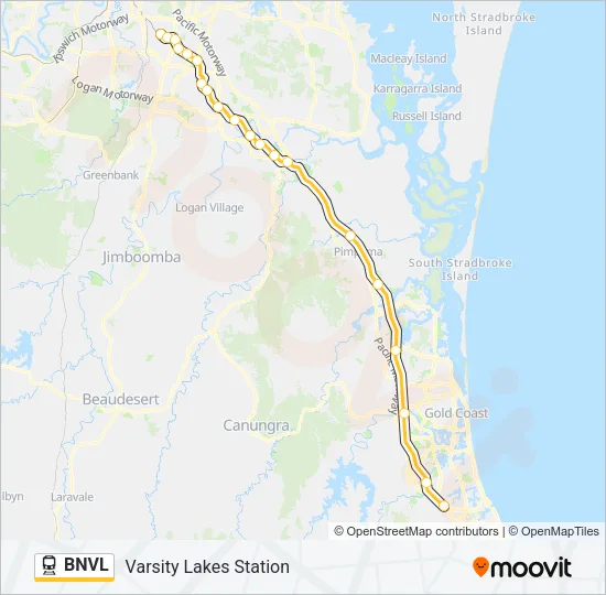 BNVL Train Line Map