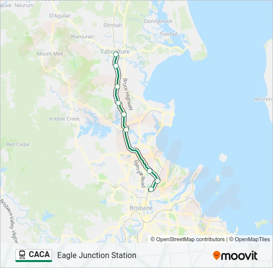 CACA Train Line Map