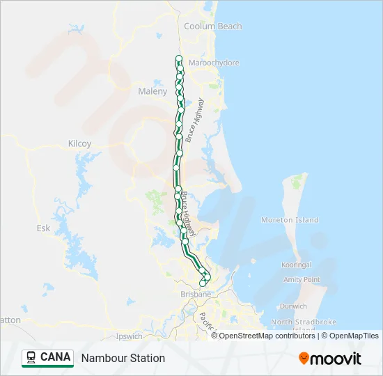 CANA Train Line Map