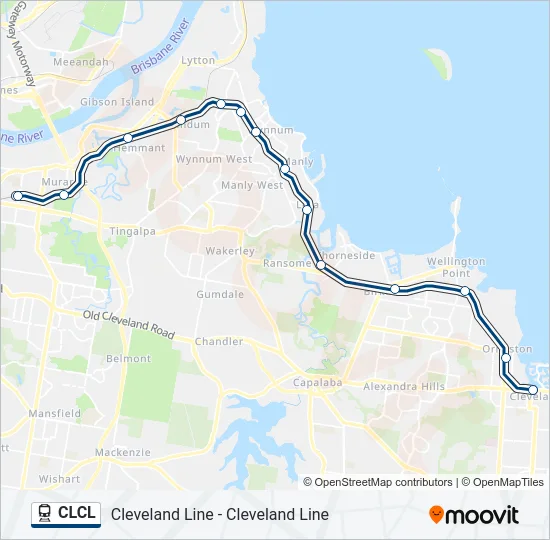 CLCL Train Line Map
