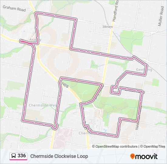 336 bus Line Map