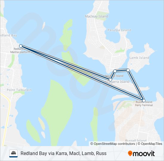 SMBI ferry Line Map