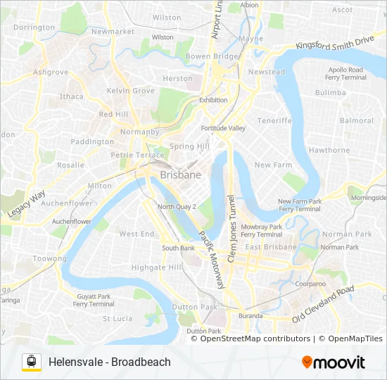 Gold Coast Tram Line Map G:link Light Rail Line Map - Broadbeach South