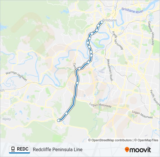 REDC Train Line Map