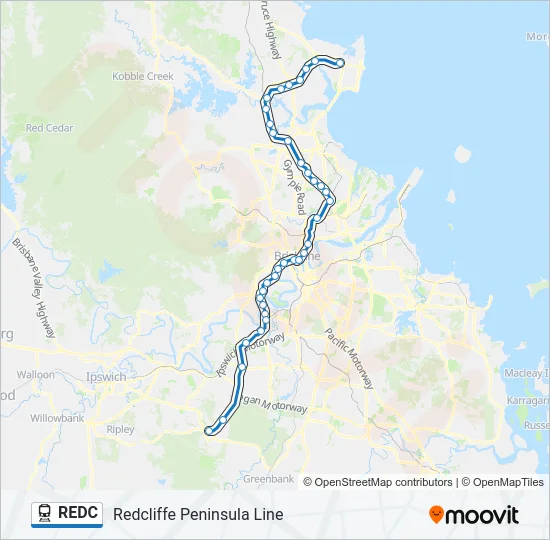 REDC Train Line Map