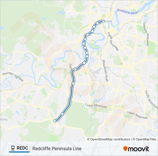 REDC Train Line Map