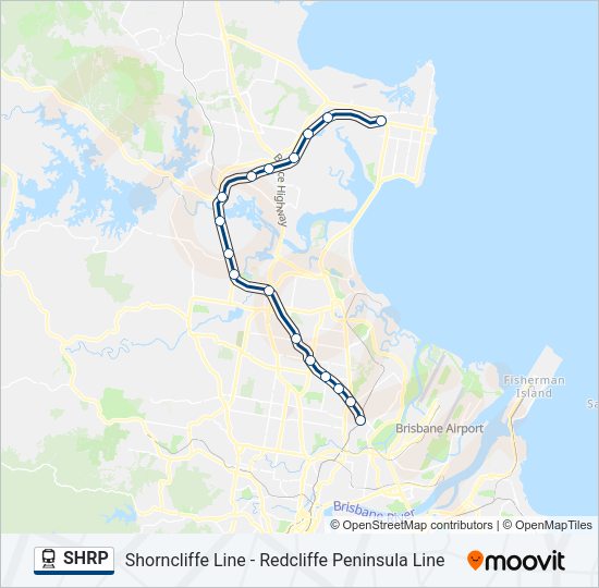 SHRP Train Line Map
