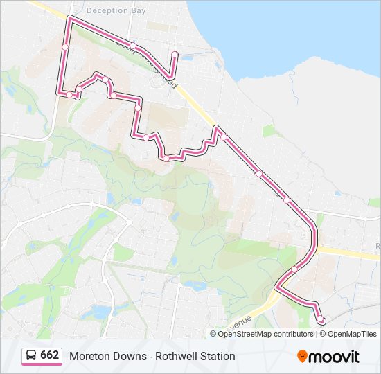 662 bus Line Map