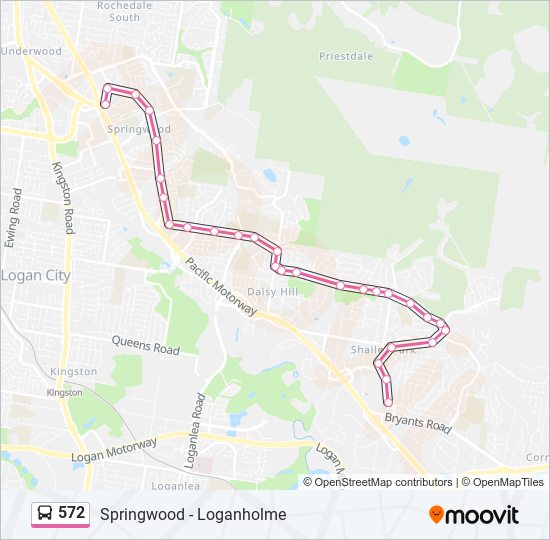 572 Route Schedules, Stops & Maps Logan Hyperdome (Updated)