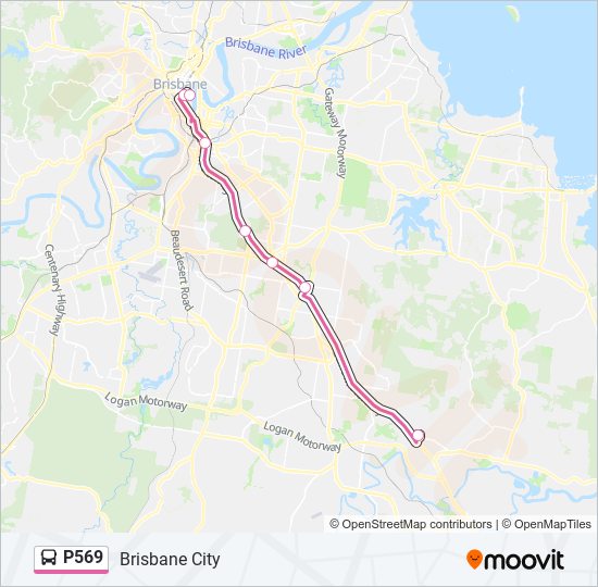 P569 bus Line Map