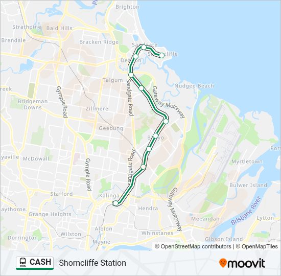 CASH Train Line Map