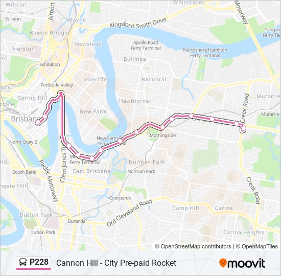 Mapa de P228 de autobús