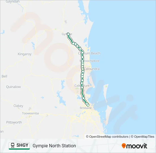 SHGY Train Line Map