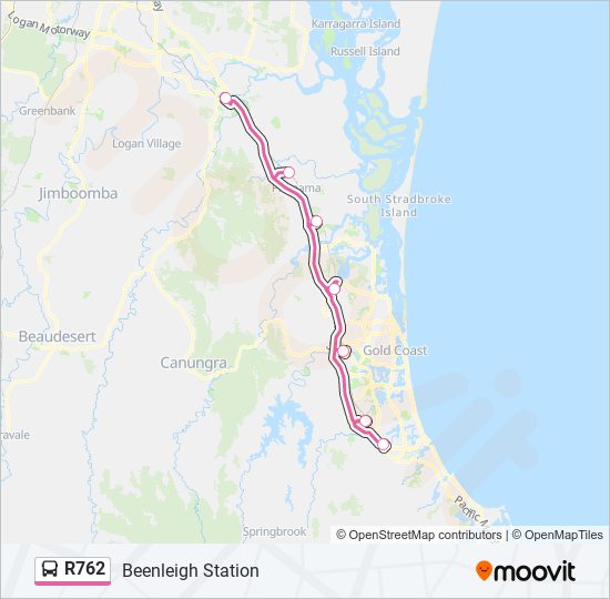 R762 bus Line Map