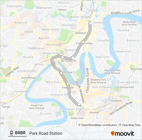 BRBR Train Line Map