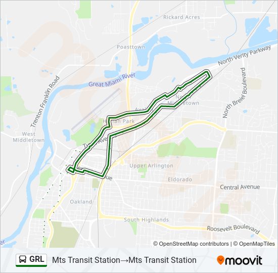 GRL bus Line Map